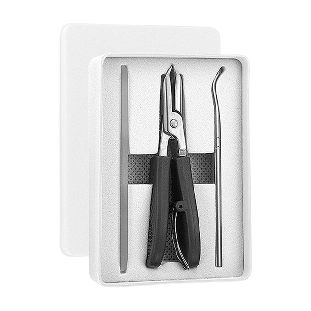 Wide Jaw Toenail Clippers for Thick Nails, Stainless Steel Slant Edge Trimmer with NonSlip Grip