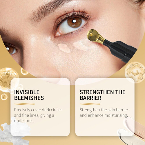 Compact Portable Device for Dark Circle Coverage with AntiAging Brightening Eye Serum Base 1