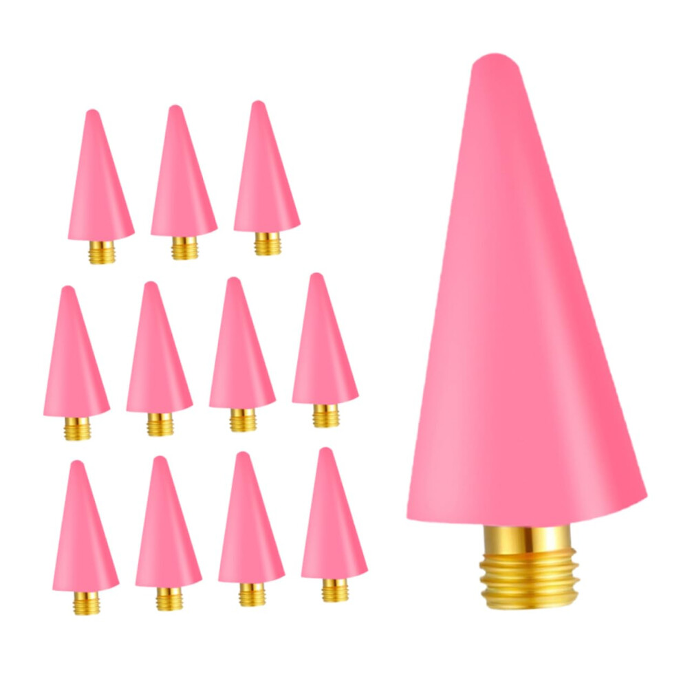 12PCS Nail Art Dotting Tool Tips and Rhinestone Picker Replacement Heads for Precise Gem Placement