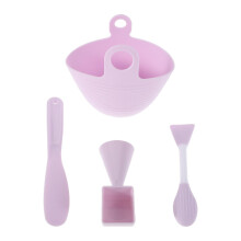 Silicone Face Mask Mixing Bowl Kit with Spoon and HeatResistant Wax Pot for DIY Skincare