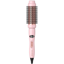 Heated Round Brush with 1.5' Barrel, 9 Heat Settings, Frizz Control, Dual Voltage for Blowouts
