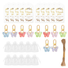 10 stuks vlinder sleutelhanger hanger cartoon dier sleutelhanger