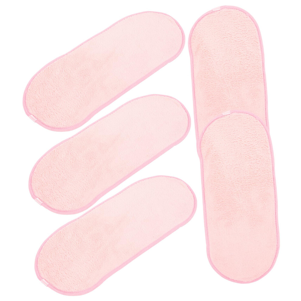 5pcs Reusable Makeup Remover Cloths Gentle Washable Face Towels for Skincare and Travel