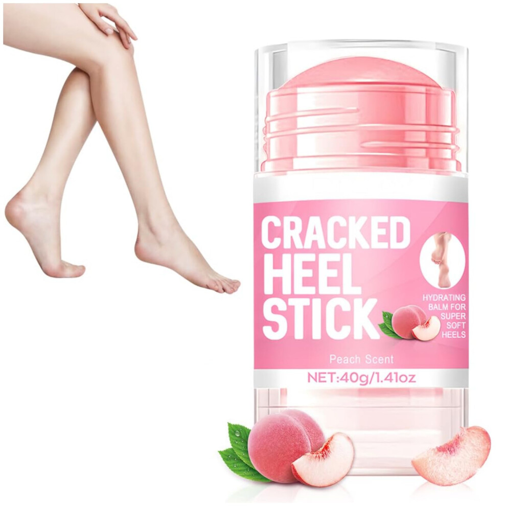 Cream/Peach Hydrating Foot And Heel Balm For Women, Scent, Deep Moisture For Dry Cracked Heels