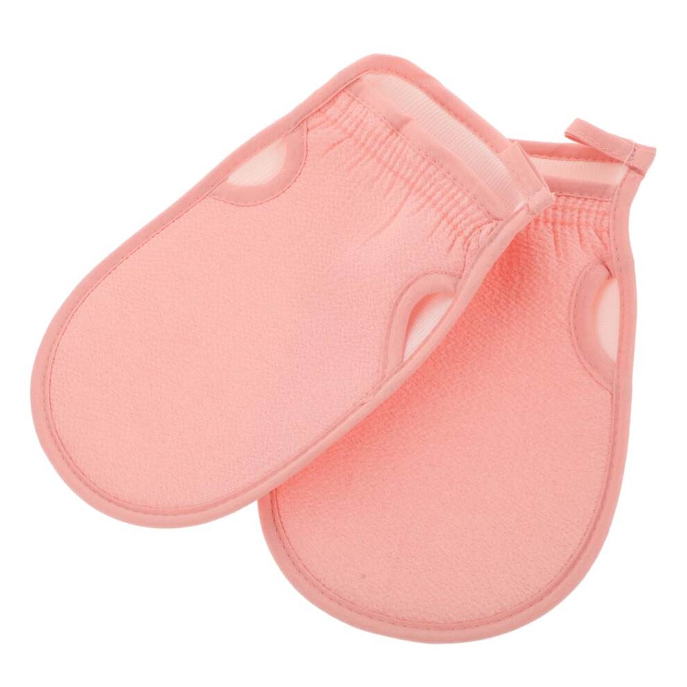 2pcs DualSided Exfoliating Gloves Bath Mitt for Deep Scrubbing and Gentle Skin Cleansing