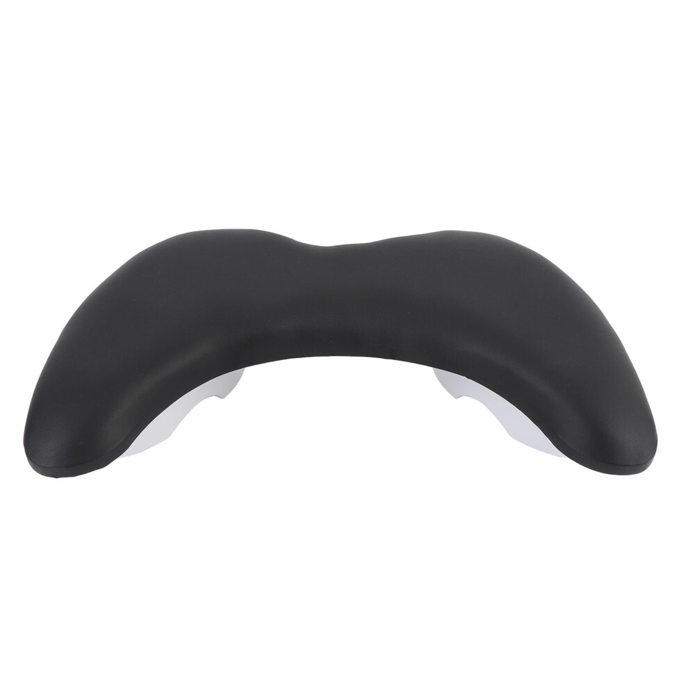 Black Nail Technician Arm Rest With Ergonomic Ushaped Design, Pu Leather Manicure Hand Pillow For Salon