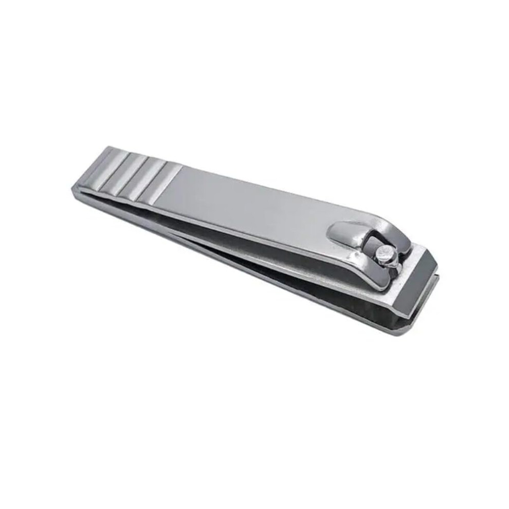 Stainless Steel Straight Edge Nail Clipper for Fingernails and Toenails with Ergonomic Grip