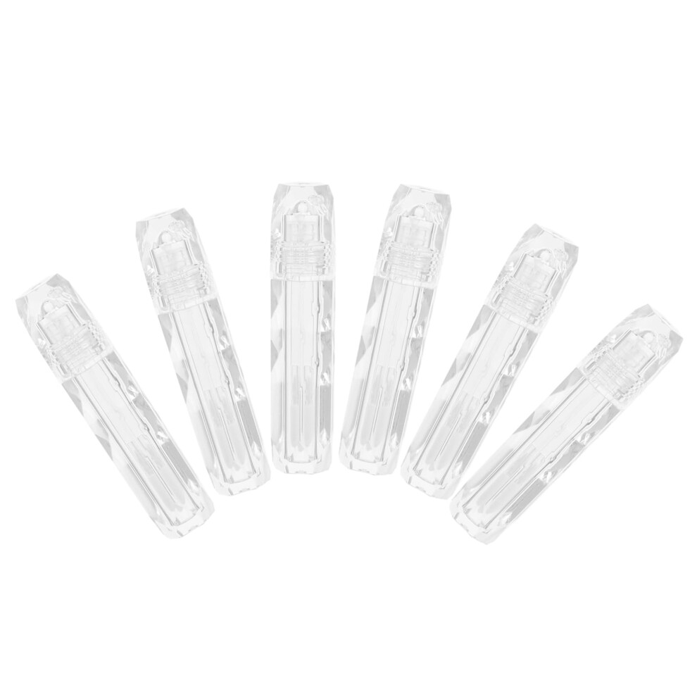 Clear 6Pcs Refillable Lip Gloss Tubes Leakresistant Diy Containers For Homemade Cosmetics