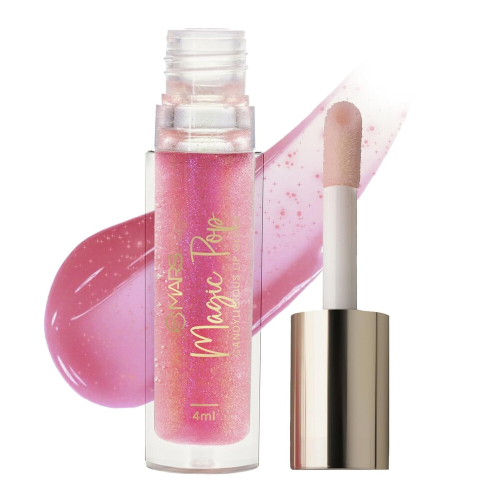 Hydrating Lip Gloss for Women with Vitamin E and Hyaluronic Acid, NonSticky  Shine 4ml Magic Pop