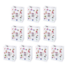 10 Stück Papiertüten mit Griff, tragbare-Geburtstagscollage