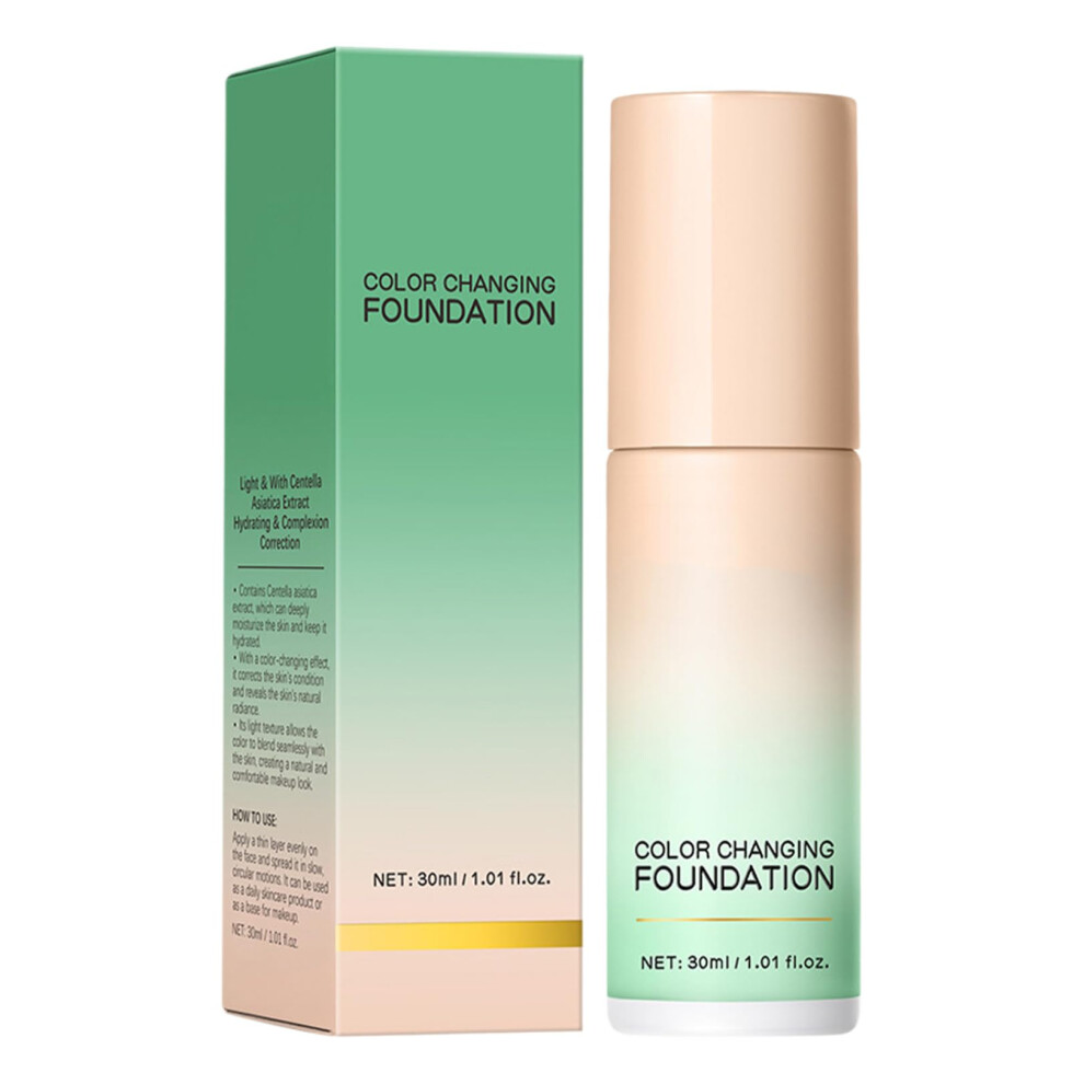 Green Soft Matte Liquid Foundation 30Ml Coverage Long Lasting Nude Makeup