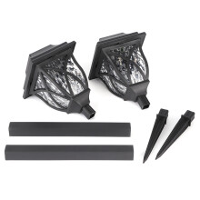Illuminazione decorativa per esterni, luci solari da giardino impermeabili, resistenti al calore e al freddo, in plastica, per vialetti e cortili, in