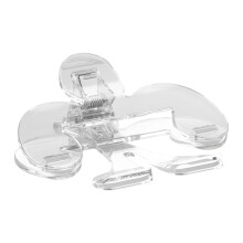 Book Opener Holder 12Degree Portable PageOpening Clips Clamp For Textbook Cookbook Recipe 4.72x2.95 Inches Transparent