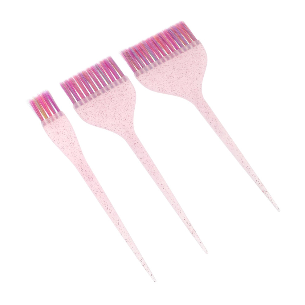 PACKOVE 3pcs Salon Quality Hair Dye Brush Set with Comb for Precise Coloring and Highlighting