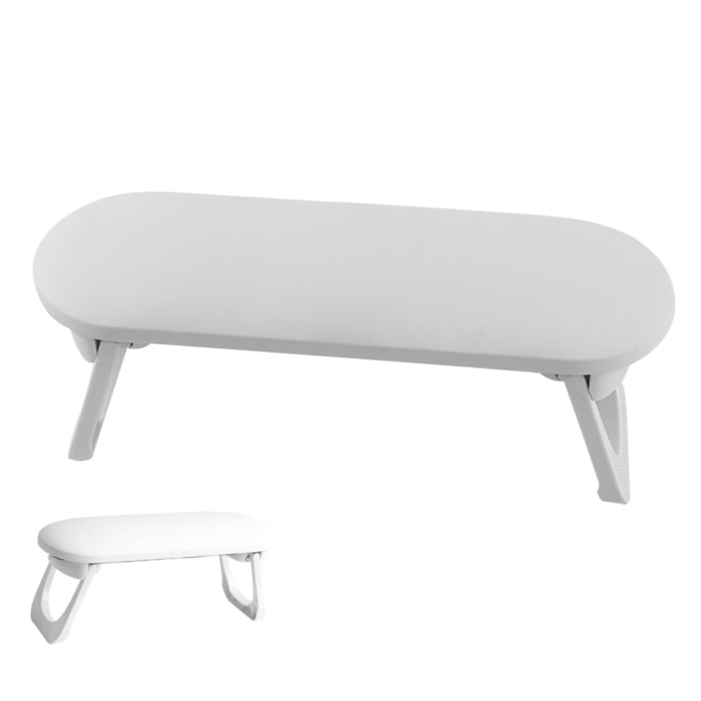 Nail Arm Rest with Ergonomic Hand Support and Builtin Tool Storage for Salon and Home