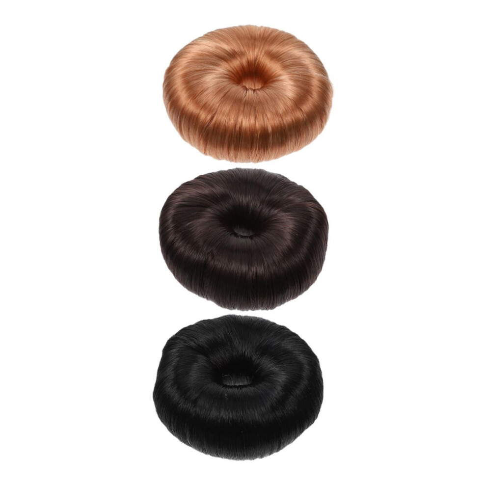Unisex Hair Bun Maker Set With Synthetic Chignon Hair Piece For Instant Volume Boost And Secure Fit