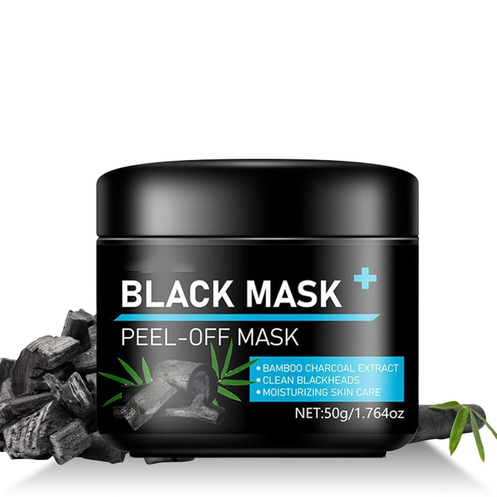 Charcoal Peel Off Mask for Blackhead Removal, Deep Pore Cleansing Nose Mask for All Skin Types