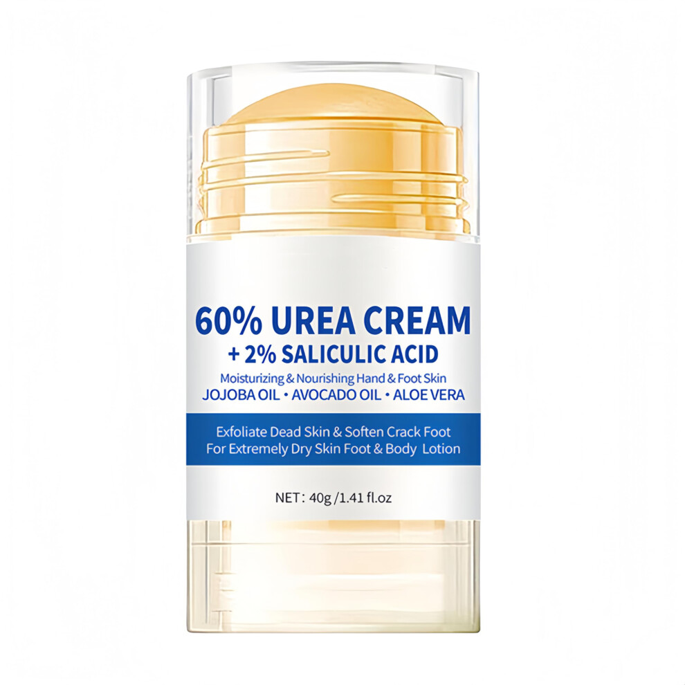 Cream Urea Foot For Dry Cracked Heels, Deep Hydration Softens Callused Skin, Nongreasy Finish