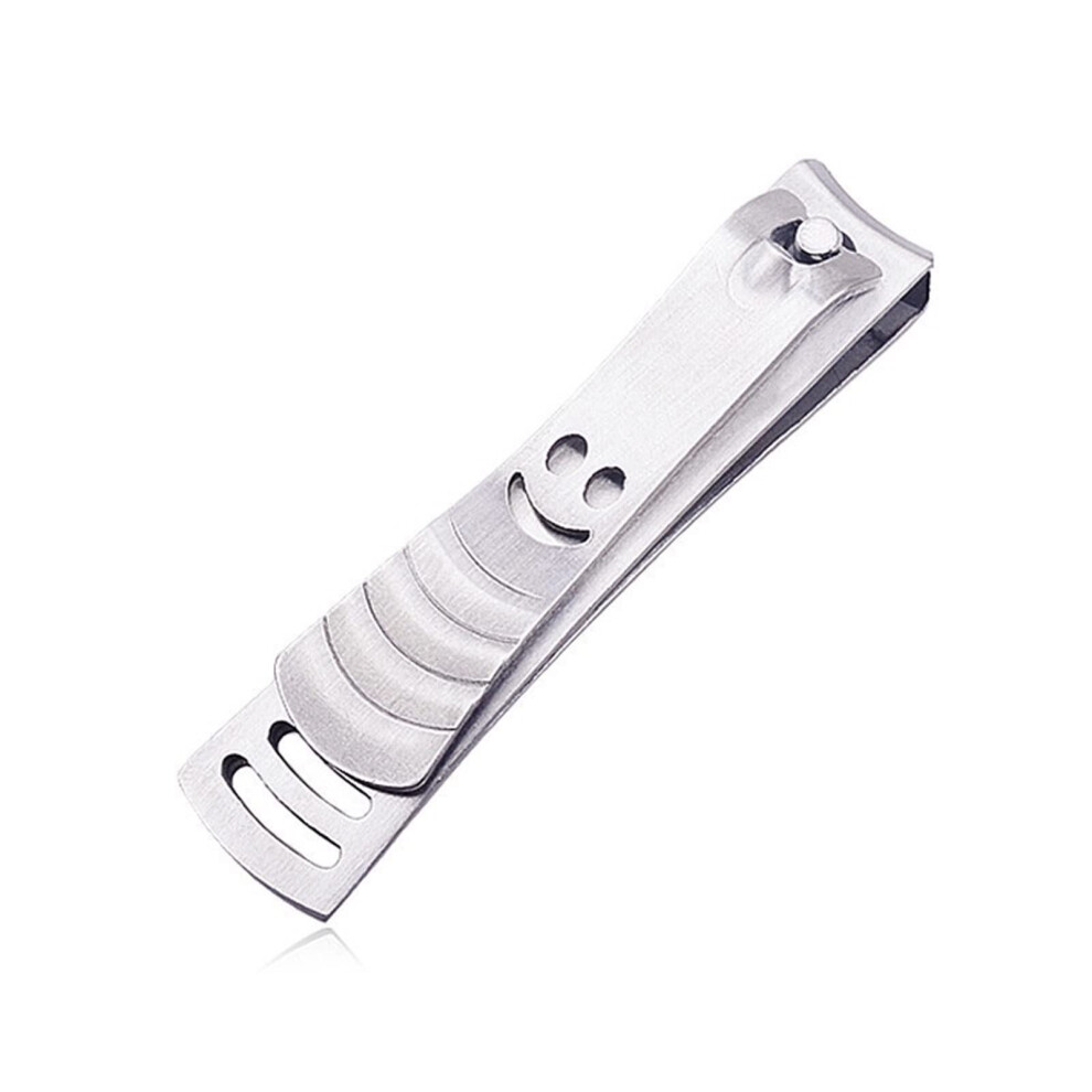 Large Stainless Steel Nail Clippers with Catcher for Thick Nails, Precise Cutting Edges