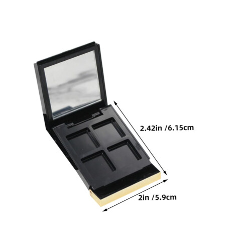 Empty Makeup Palette with Mirror, 4 Grid Refillable Eyeshadow Lipstick Blush Compact for Travel 1