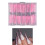 Poly Gel Nail Forms Clear Reusable Dual Forms Acrylic Nail Extension Tips with Length Scale 2