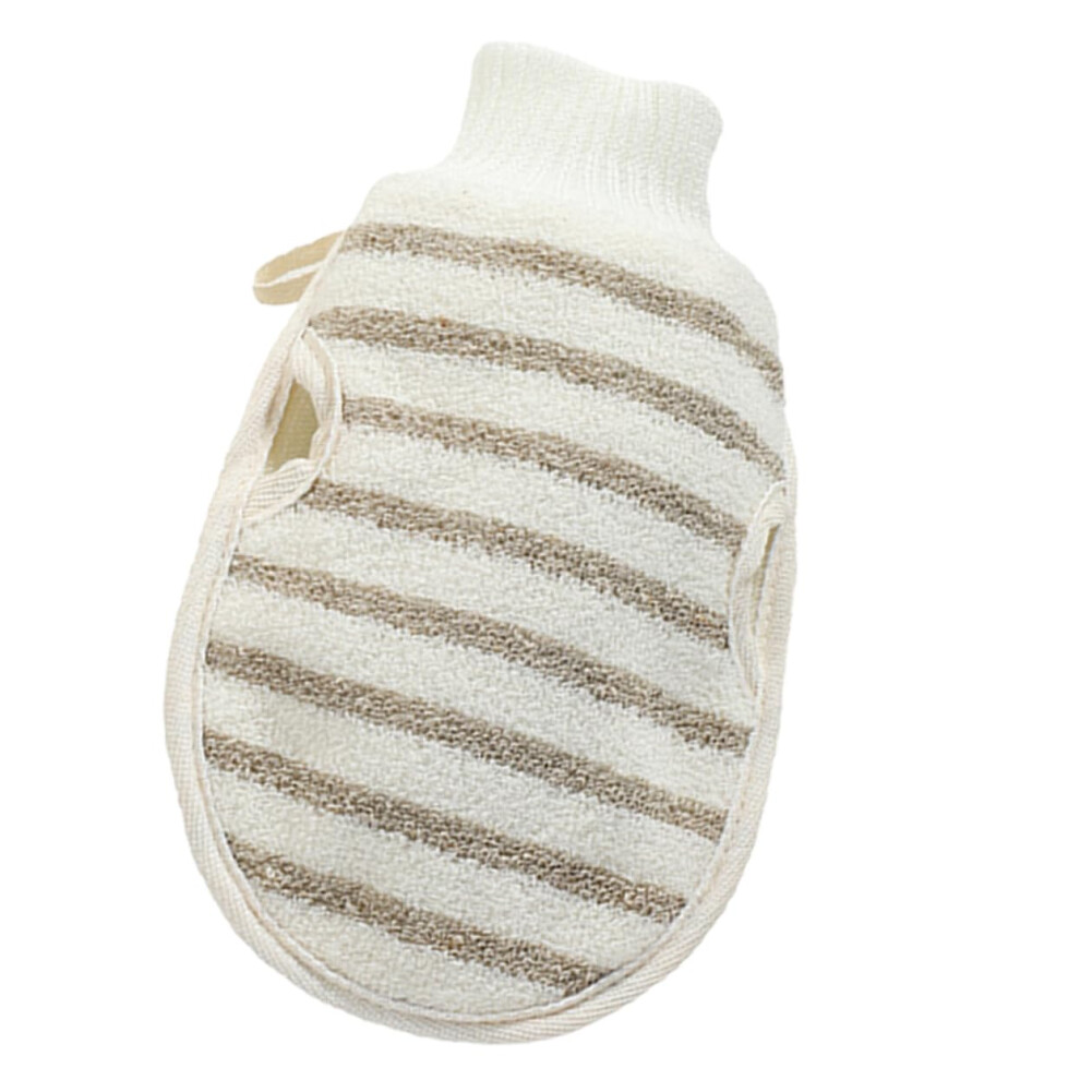Exfoliating Shower Gloves Flax Body Scrub Mitts for Effective Skin Care and Versatile Bath Use