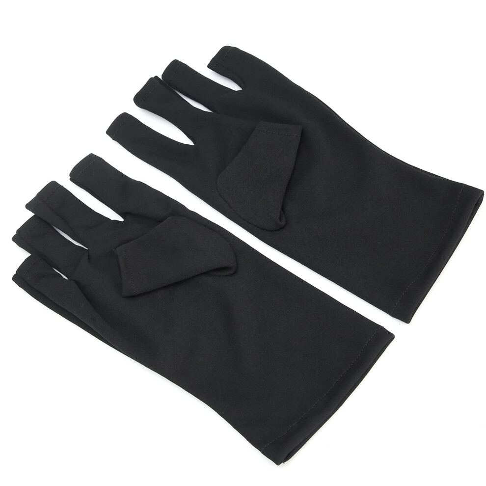 Light Uv Protection Gloves For Nail Curing Lamp, Fingerless Uv Blocking Gloves For Manicure And Salon Use