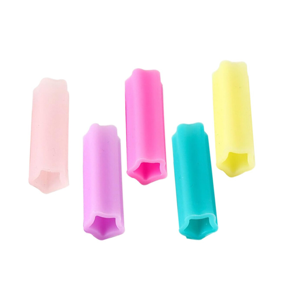 Nail Scissors Protective Cover 5pcs Silicone Cuticle Scissor Sleeve for Manicure and Pedicure Tools