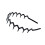 Κομψές κορδέλες κεφαλής Zig Zag Shark Tooth, εύκαμπτες και ανθεκτικές, ιδανικές για 5