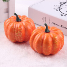 Artisanal Fall Harvest Decor, Assorted Sizes Pumpkins, Eco-Friendly Polyfoam Artificial Mini Pumpkins For Vibrant Thanksgiving Party Decor