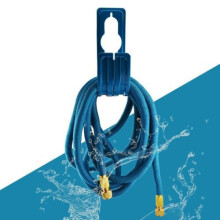 Support de tuyau d'arrosage extérieur, conçu pour les tuyaux à triple paroi, pour un jardin propre et pratique, noir, 1 unité