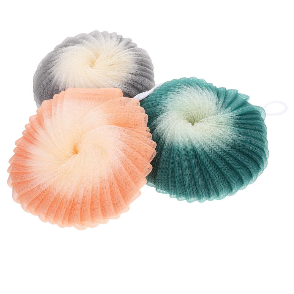 Bath Loofah 3PCS Soft NonShedding Shower Scrubber Gentle Exfoliation for Sensitive Skin and Spa