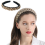 Tiara feminina elegante, acolchoada com strass de cristal, visual sofisticado com detalhes em pérola, design de borda larga ideal para casamentos e 5