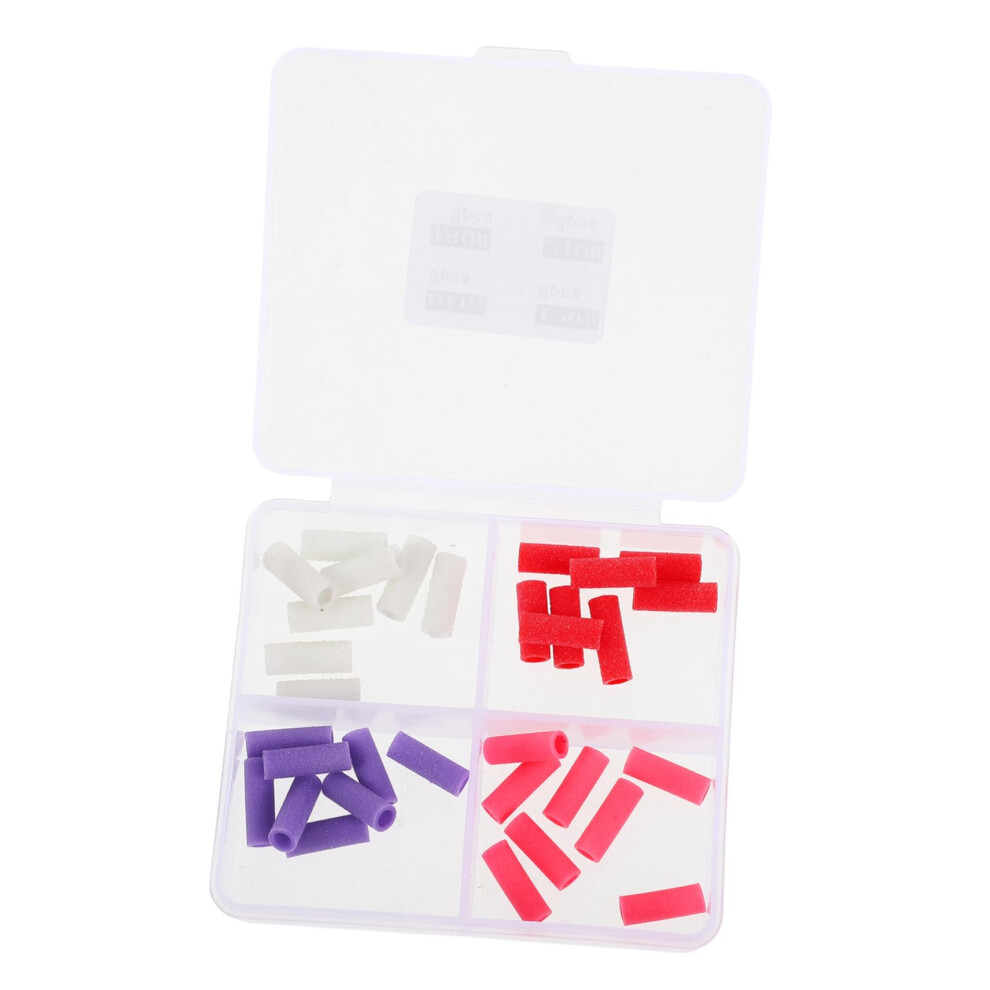 32pcs 3.1mm Fine Grit Nail Drill Sanding Bands for Manicure Pedicure and Cuticle Care