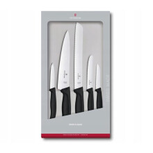 Messenset - VICTORINOX - Swiss Classic - 5 stuks - Roestvrij staal - Diverse messen