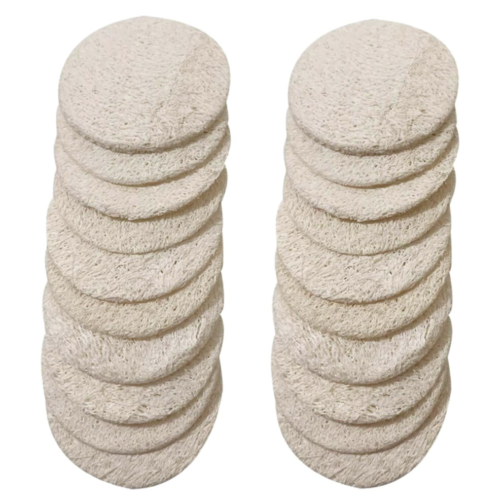 36pcs Loofah Exfoliating Pads with Flannel Backing for Gentle Facial Cleansing and Makeup Removal
