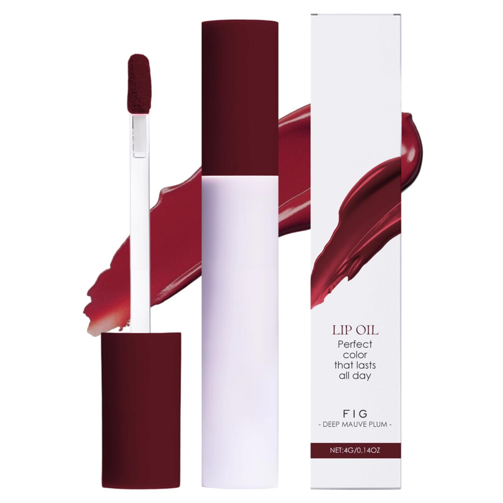 LongLasting Moisturizing Lip Stain and Hydrating Tinted Lip Oil, Glossy Color in 9 Shades