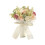Artificial Wedding Bouquet White Orange Champagne-bean paste 1