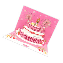 Musical 3D Birthday Greeting Card with Music and Lights Artistic