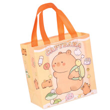 Handheld Bags 9x9x4Inch Shopping Bag With Handle For-Orange