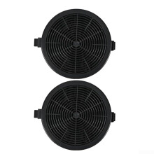 Activated Carbon Filter Absorbing For Kitchen Range Hood 113 X 19mm Grease And Smoke Removal 2 Pack Black