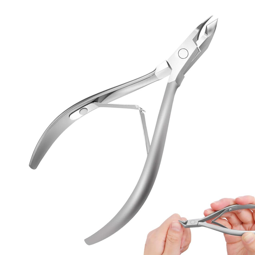 Professional Stainless Steel Cuticle Nipper and Scissors with Precise Cutting Blades for Manicure