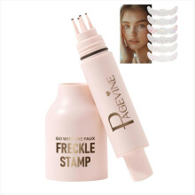 Waterproof Freckle Pen with Realistic 5Point Stamp for Quick Natural Sunkissed Makeup