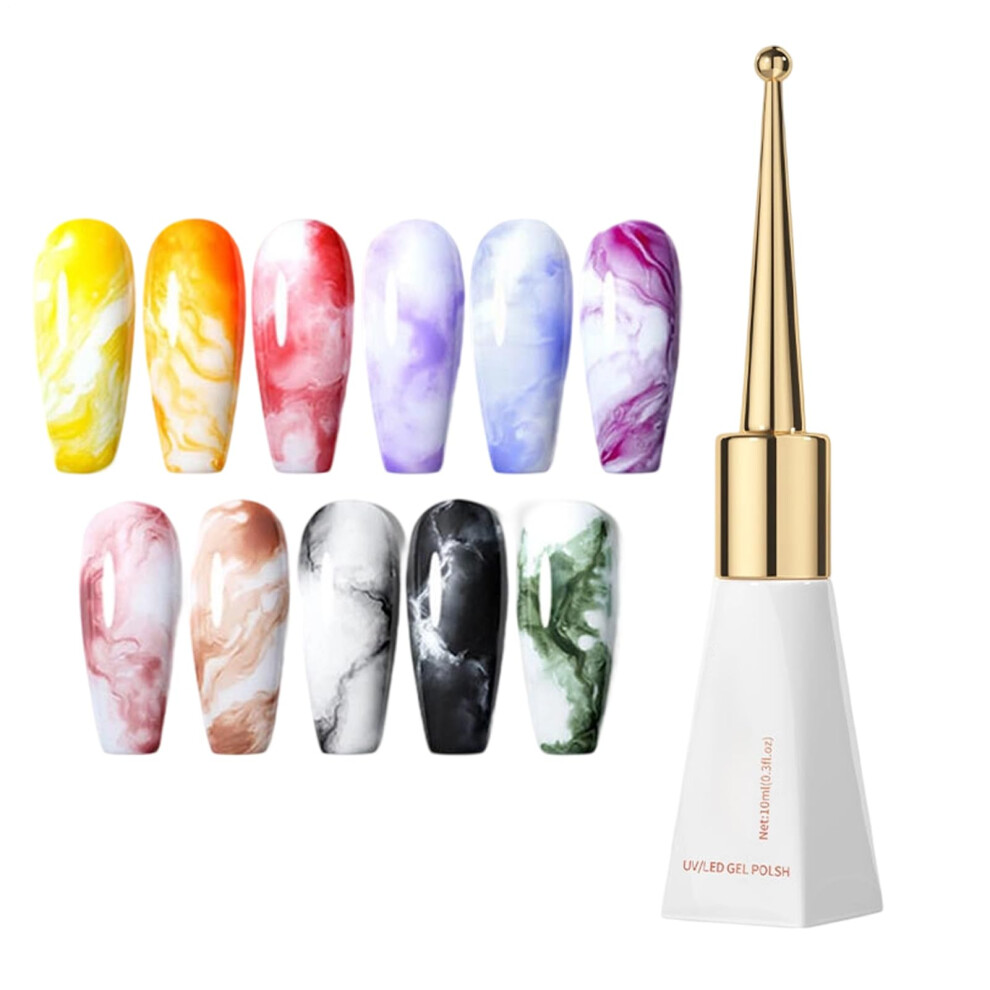 Blooming Gel for Nail Art 10ml UV LED Easy Marble and Watercolor Floral Design Beginners