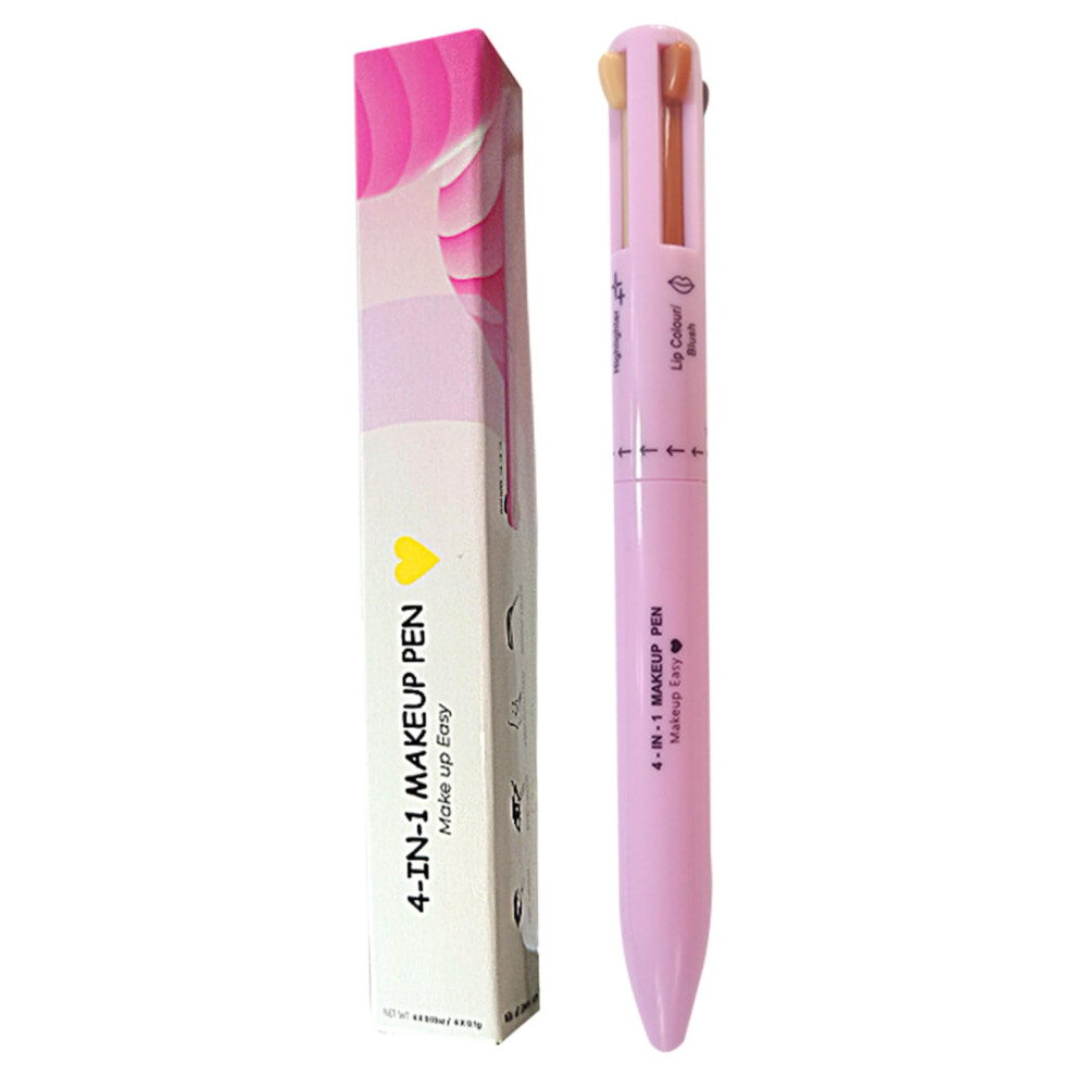 4 in 1 Makeup Pen Eyeliner Lip Liner Brow Highlighter Multifunction Pencil Travel Size
