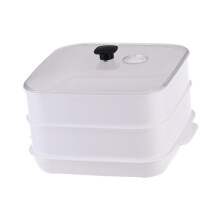 Microwave Steamer Bowl Food Steaming Container With Non Slip Bottom For Quick Cooking Of Ramen Pasta Soup And More