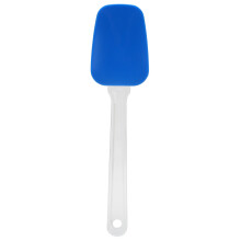 Spatule de cuisson réutilisable en silicone, manche confortable pour une prise en main facile, résistante à la chaleur, idéale pour racler, doser