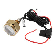 Luz de bujão de drenagem LED à prova d'água IP68, luz subaquática econômica para barcos, navios e iates, durável e feita em aço inoxidável de