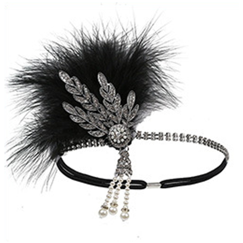 Σετ αξεσουάρ κοστουμιών Flapper, Roaring20s Vintage κολιέ με μαργαριτάρια για πάρτι, κομψό