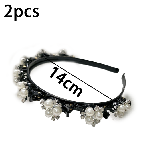 Tiara Boho com Pérolas de Cristal, Tiara com Pérolas e Strass, Tiara Trançada Brilhante com Zircônias, Tiara Dupla com Torção, Pérolas 1